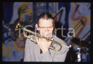 35mm vintage slide* 1988 ROMA (?) Chet BAKER ritratto durante un concerto (7)