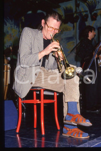 35mm vintage slide* 1988 ROMA (?) Chet BAKER ritratto durante un concerto (10)