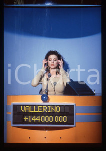 35mm vintage slide* 1991 CANALE 5 Pierangela VALLERINO concorrente a TELEMIKE *8