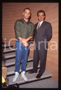Eric DA RE & Ray WISE - MILAN TWIN PEAKS Actors 1991 * 35 mm vintage slide 9