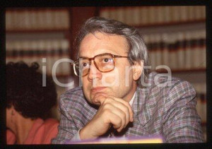 Paolo Flores D'ARCAIS ITALY director of MicroMega 1989 ca * 35mm vintage slide 2