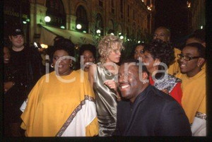 Farrah FAWCETT & GOSPEL - MILAN Actress Costume 1999 ca * 35 mm vintage slide 35