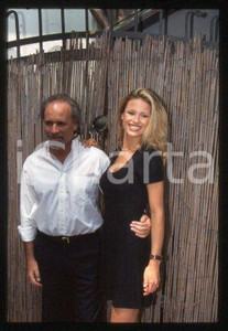 Michelle HUNZIKER and Antonio RICCI - MILAN TV 1997 ca * 35 mm vintage slide 15