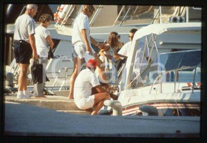 Athina ONASSIS - SPORT Equestrian on holiday 1995 ca * 35 mm vintage slide 4