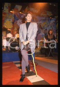 SANDRA Ann LAUER - MUSIC Pop singer Performance 1988 ca * 35 mm vintage slide 12