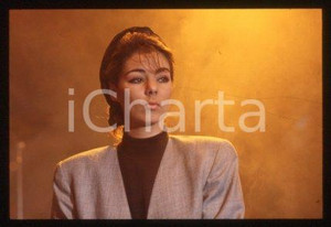 SANDRA Ann LAUER - MUSIC Pop singer Performance 1988 ca * 35 mm vintage slide 13