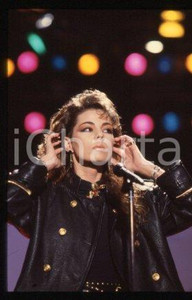 SANDRA Ann LAUER - MUSIC Pop singer's album Mirrors 1986 * 35mm vintage slide 56