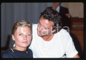 Alan SORRENTI Kirsten PETERSEN - MUSIC Portraits 1985 ca * 35mm vintage slide 13