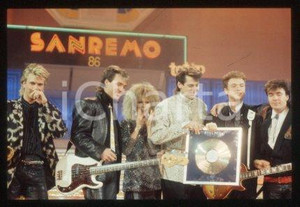 SPANDAU BALLET - SANREMO English new wave band 1986 * 35 mm vintage slide 78