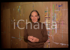 35mm vintage slide*1990ca ITALIA Arno STERN in un closlieu Ritratto educatore 