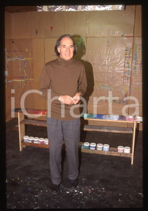 35mm vintage slide*1990ca ITALIA Arno STERN in un closlieu Ritratto educatore 10