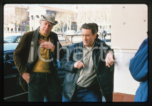 35mm vintage slide* 1998 RONIN Robert DE NIRO e John FRANKENHEIMER sul set
