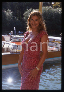 35mm vintage slide* 1990ca VENEZIA Lilian RAMOS arriva al FESTIVAL del CINEMA *4