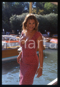 35mm vintage slide* 1990ca VENEZIA Lilian RAMOS arriva al FESTIVAL del CINEMA *6