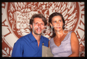 35mm vintage slide* 1997 Festival VENEZIA Lambert WILSON Beatrice PALME Ritratto