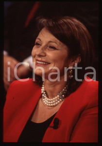 35mm vintage slide* 1998 CANALE 5 Giuliana LONGARI ospite a I TRE TENORI (3)