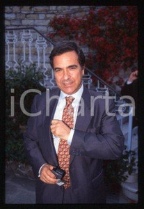 Giuseppe JACOBINI RAI Italian journalist Portrait 1995 ca * 35mm vintage slide 1