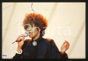 Whitney HOUSTON - SANREMO American singer & actress 1987 * 35mm vintage slide 52