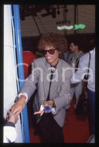 Whitney HOUSTON - SANREMO American singer actress 1987 * 35 mm vintage slide 78