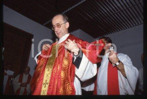 Monsignor Camillo RUINI - ITALIA COSTUME 1988 ca * 35 mm vintage slide 8