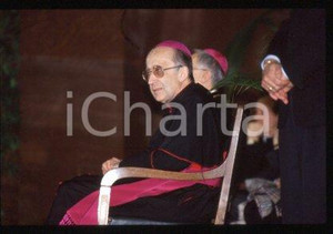Il cardinale Camillo RUINI - ITALIA Costume 1999 ca * 35 mm vintage slide 16
