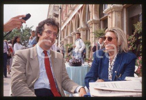 Lalla TRUPIA Walter VELTRONI - PCI ITALIA  1990 ca * 35 mm vintage slide 1