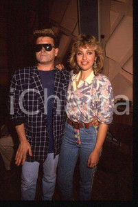Cristiano MALGIOGLIO Alessandra MUSSOLINI - MUSIC 1989 * 35 mm vintage slide 36