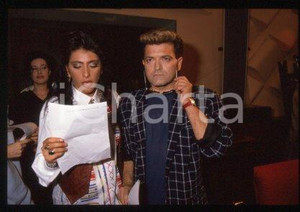Fotografia d epoca originale Cristiano MALGIOGLIO Sabrina SALERNO  MUSIC 1989  35 mm vintage slide 38 1