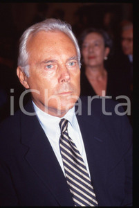 Fotografia d epoca originale Giorgio ARMANI  MILANO Accademia di Brera 1993 35 mm vintage slide 60 1
