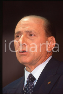 Silvio BERLUSCONI POLITICA Congresso AN 1995 ca *35mm vintage slide 15
