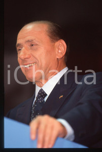 Silvio BERLUSCONI POLITICA Congresso AN 1995 ca *35mm vintage slide 24