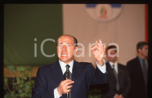 Silvio BERLUSCONI - Convegno ALLEANZA NAZIONALE 1995 ca * 35 mm vintage slide 24