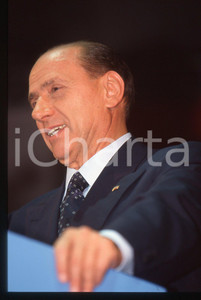 Silvio BERLUSCONI POLITICA Congresso AN 1995 ca *35mm vintage slide 141