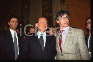 Silvio BERLUSCONI e Umberto BOSSI POLITICA LEGA NORD 1994 *35 mm vintage slide 4
