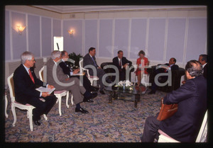 Silvio BERLUSCONI POLITICA - 1994 G7 NAPOLI * 35 mm vintage slide 17