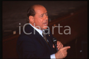 Silvio BERLUSCONI FORZA ITALIA Teatro MONZA (?) 1995 ca *35 mm vintage slide 189