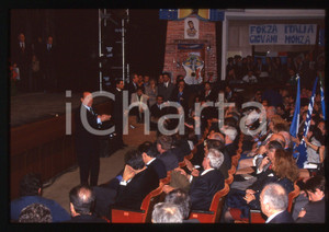Silvio BERLUSCONI FORZA ITALIA Teatro MONZA (?) 1995 ca *35 mm vintage slide 197