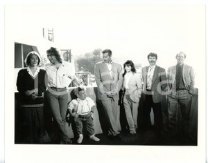 Fotografia d epoca originale 1988 FESTIVAL DI CANNES Ron HOWARD  George LUCAS  Warwick DAVIS  Jean Marsh 1