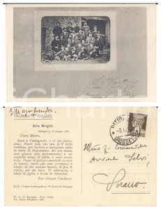 Cartolina originale da collezione 1931 CASTAGNETO CARDUCCI Cartolina Giosué Carducci ritratto  Gian Ugo BOSCAGLIA 1