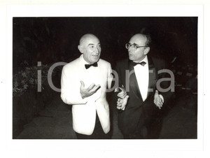 Fotografia d epoca originale 1985 ca COSTUME ITALIA Banchiere Nerio NESI e generale Umberto CAPPUZZO  Foto 1