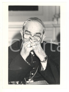 Fotografia d epoca originale 1985 ca ROMA Ritratto del cardinale Silvio ODDI 1  Foto 18x24 cm 1