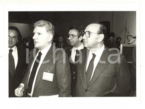 1984 MILANO - Sergio ZAVOLI Giuseppe ROSSINI Luigi MATTUCCI a un convegno (1)