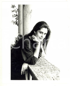 Fotografia d epoca originale 1990 ca ITALIA  Ritratto della scrittrice Domitilla CALAMAI 1  Foto 18x24 cm 1