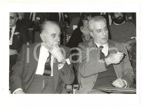 1986 MILANO - Pietro PADULA e Giuseppe PIOVANO a un convegno - Foto 24x18 cm
