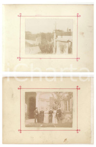 1898 TRIVOLZIO (PV) Festa in piazza SAN CORNELIO - Famiglia in villa *2 foto