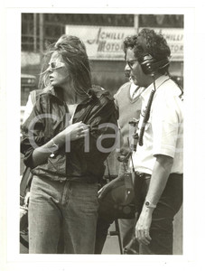 Fotografia d epoca originale 1985 ca MONZA Formula 1  Giorgia e Cesare FIORIO sul circuito 3  Foto 18x24 1