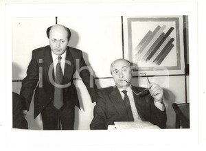 1985 ca POLITICA DC - Bruno TABACCI e Ciriaco DE MITA a un convegno - Foto 24x18