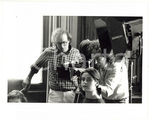 Fotografia d epoca originale 1987 CINEMA Barbablù, Barbablù  Domitilla CALAMAI Enrico GHEZZI sul set 2 1