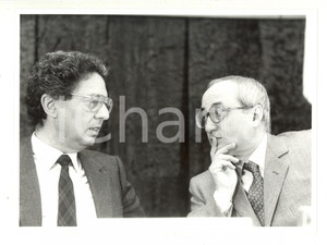 1985 ca MILANO POLITICA Enrico DE MITA Roberto MAZZOTTA a un convegno DC - Foto