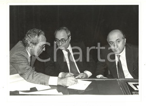 1985 VARESE Convegno DC - Ciriaco ed Enrico DE MITA Virginio ROGNONI (2) - Foto